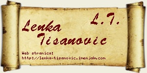 Lenka Tišanović vizit kartica
